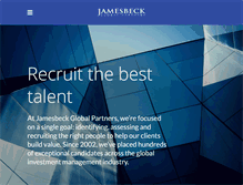 Tablet Screenshot of jamesbeck.com